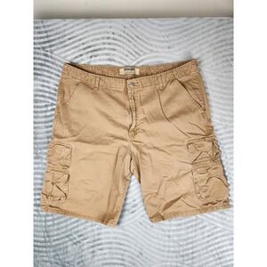 Wrangler Authentics Cargo Shorts Men's Size 40 Brown‎ Tan Cotton Outdoor Hiking